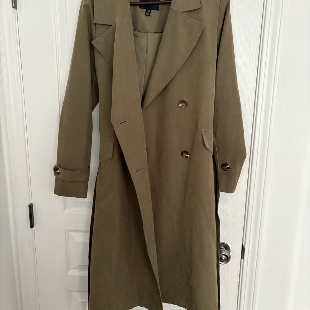 Sage green Trench Coat